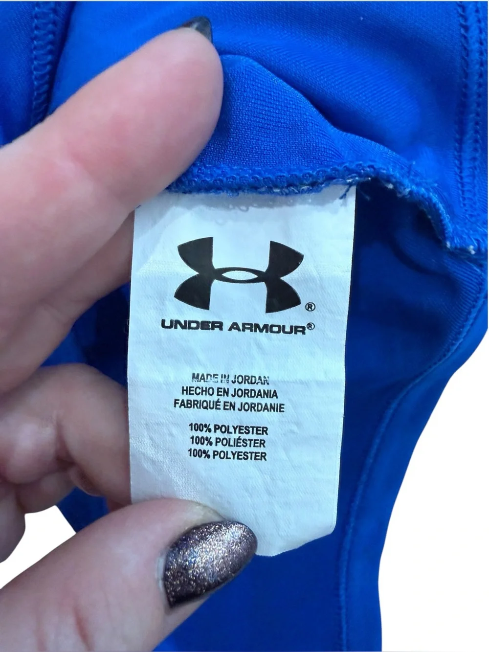 Under Armour HeatGear Blue Polo Baby Bodysuit Activewear 3-6M
